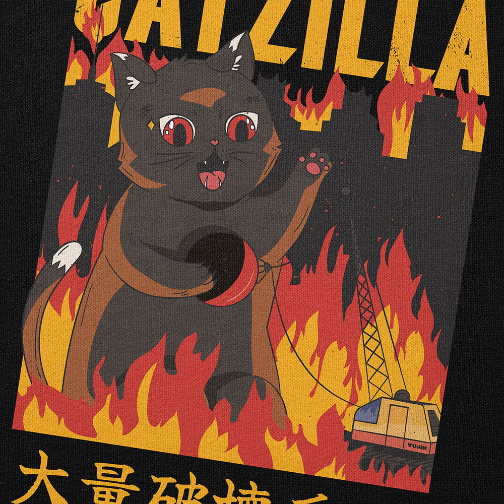 Catzilla City Cat Hoodie | Yūjin Japanese Anime Streetwear Clothing