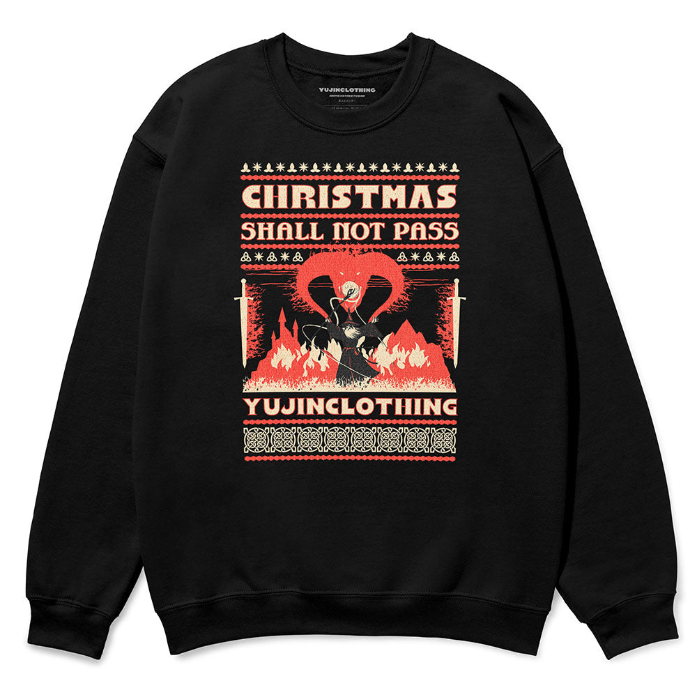Christmas Not Pass Sweatshirt | Yūjin Japanese Anime Streetwear Clothing