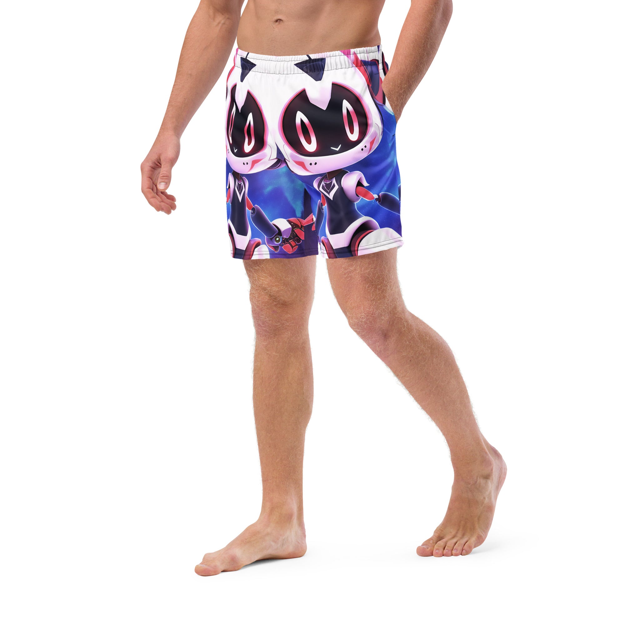 Cyber Friend Swim Trunks | Yūjin Japanese Anime Streetwear Clothing