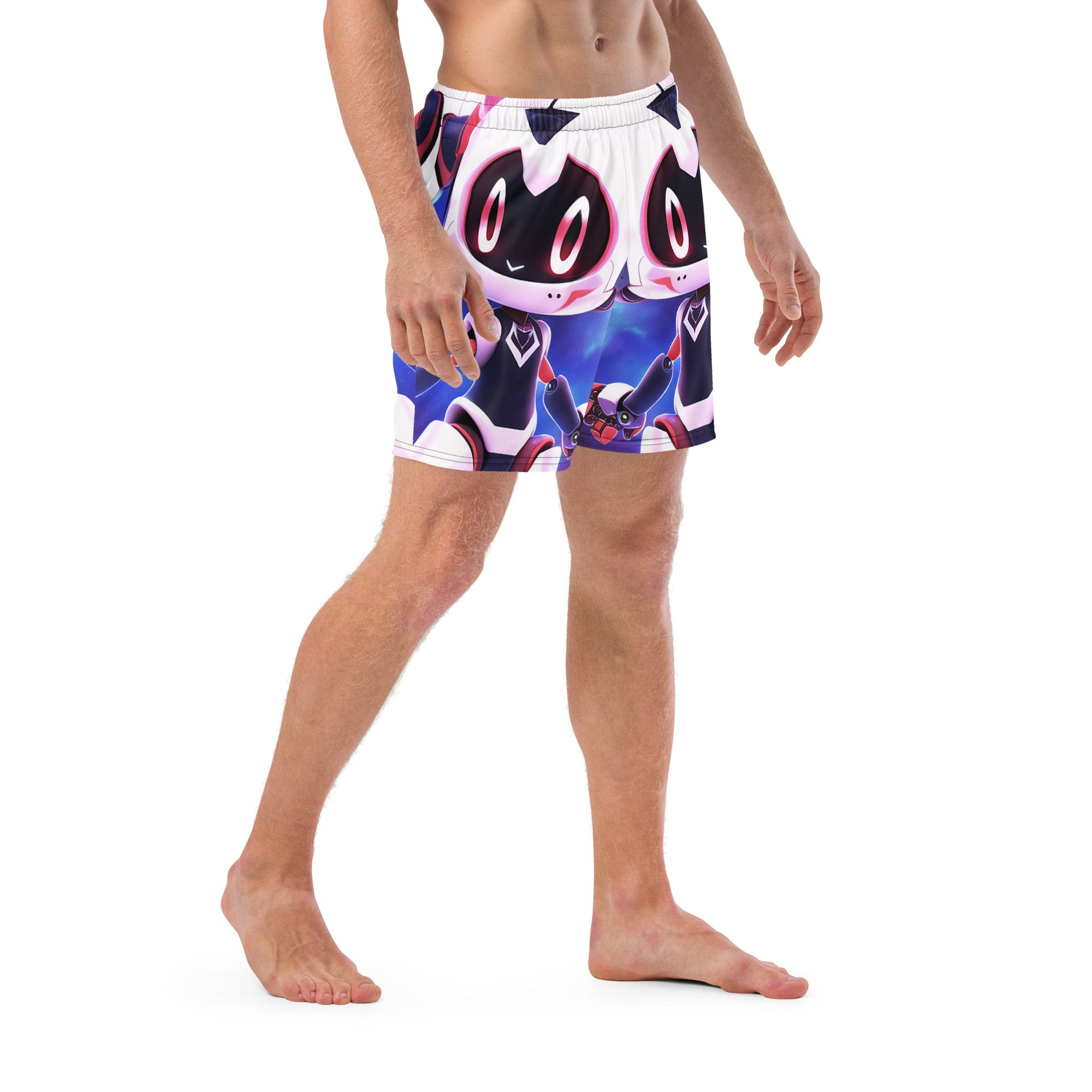 Cyber Friend Swim Trunks | Yūjin Japanese Anime Streetwear Clothing
