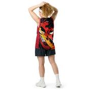 Demon Time Recycled Basketball Jersey | Yūjin Japanese Anime Streetwear Clothing