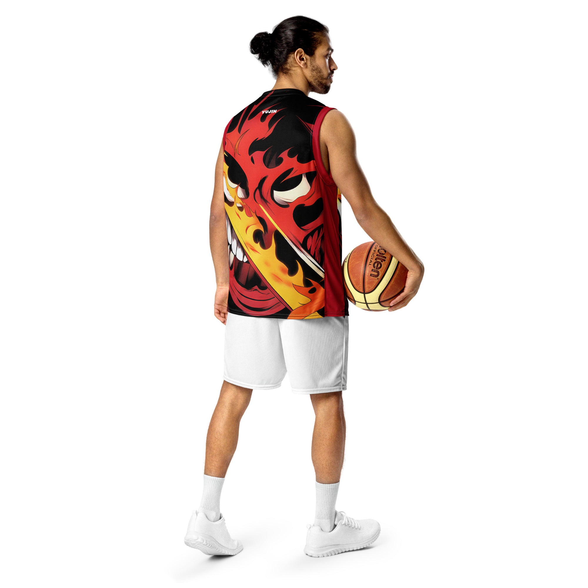 Demon Time Recycled Basketball Jersey | Yūjin Japanese Anime Streetwear Clothing