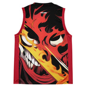 Demon Time Recycled Basketball Jersey | Yūjin Japanese Anime Streetwear Clothing