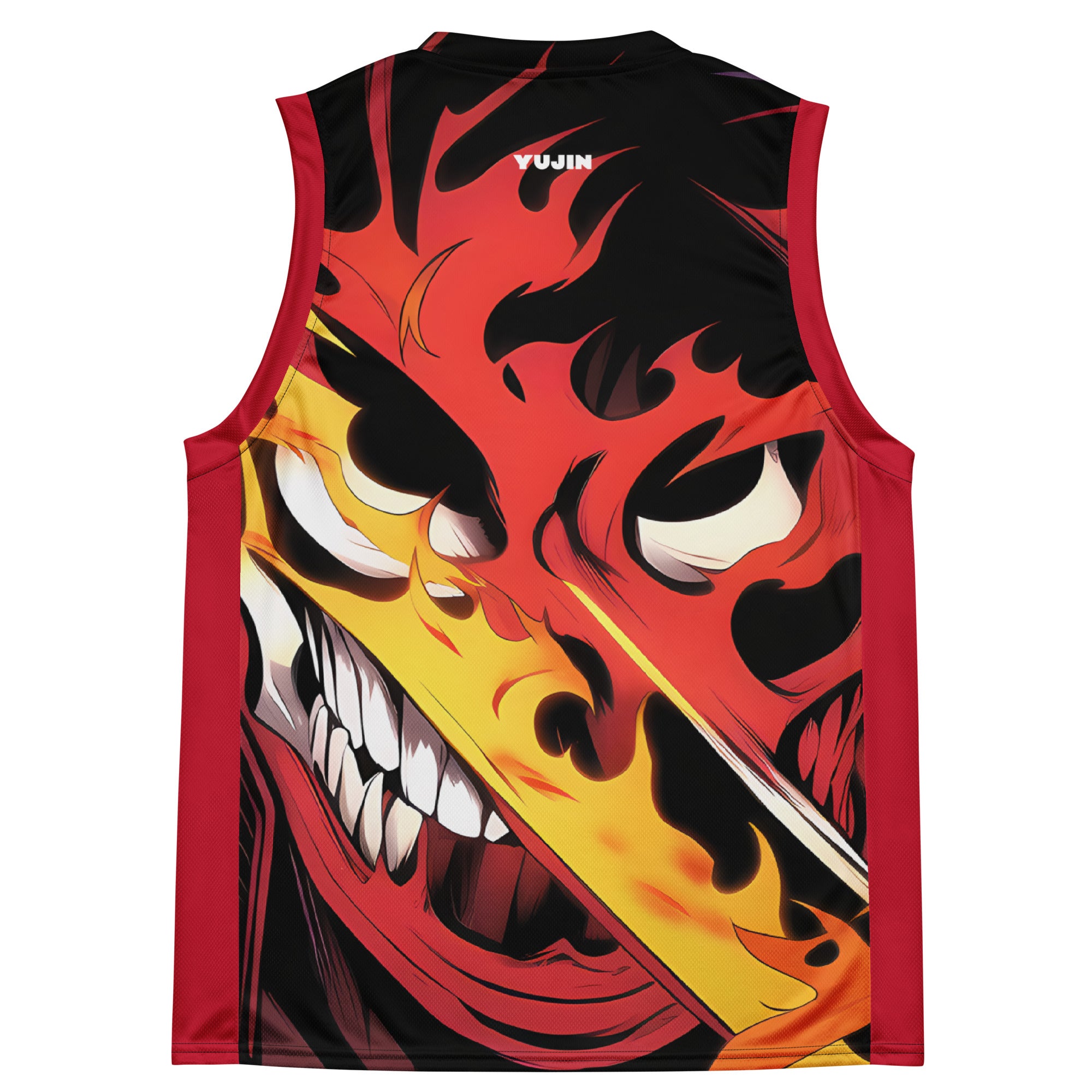 Demon Time Recycled Basketball Jersey | Yūjin Japanese Anime Streetwear Clothing