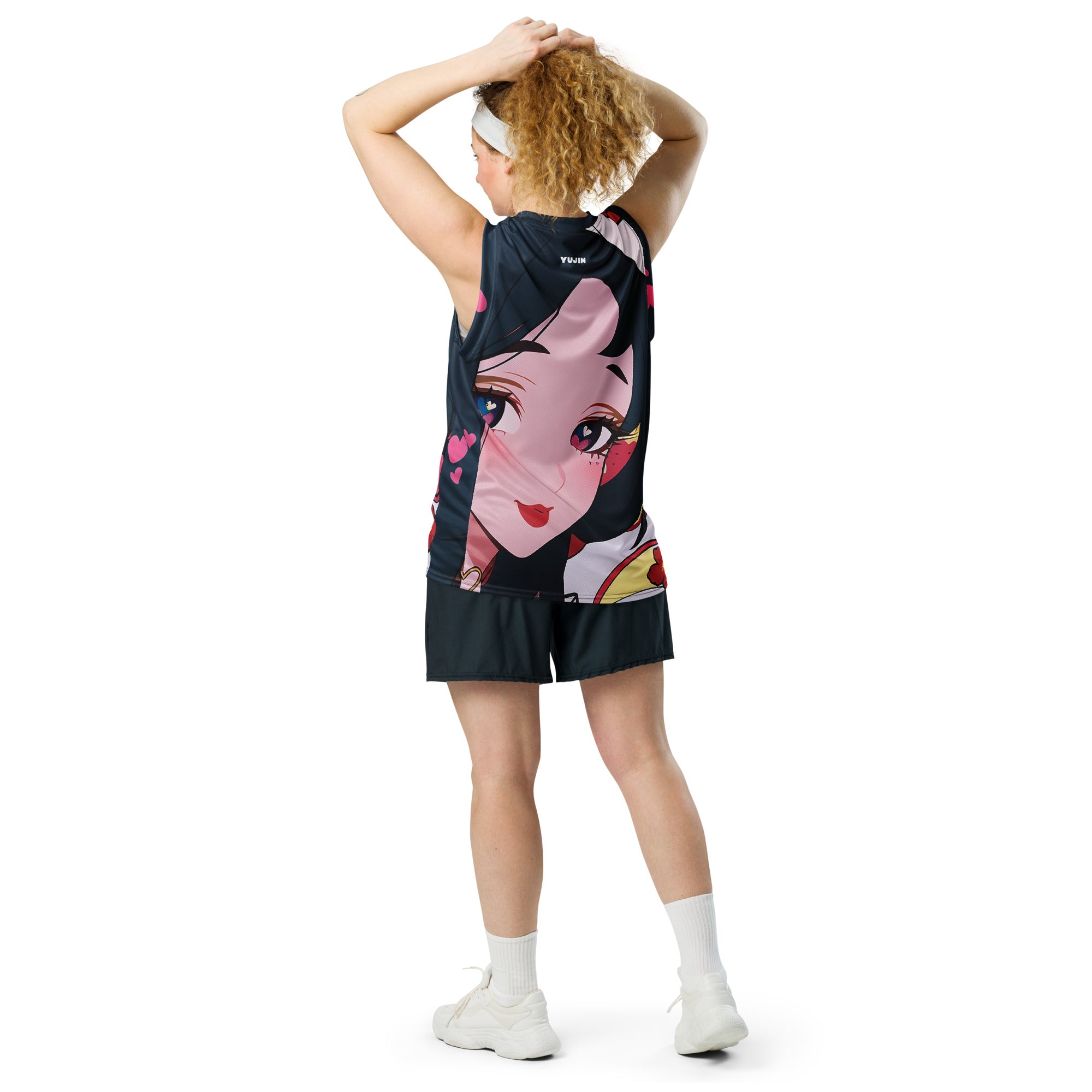 Deeply In Love Recycled Basketball Jersey | Yūjin Japanese Anime Streetwear Clothing