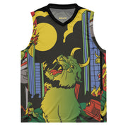 Devil Cat Recycled Basketball Jersey | Yūjin Japanese Anime Streetwear Clothing