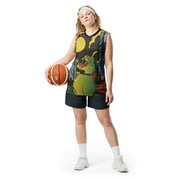 Devil Cat Recycled Basketball Jersey | Yūjin Japanese Anime Streetwear Clothing