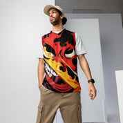 Demon Time Recycled Basketball Jersey | Yūjin Japanese Anime Streetwear Clothing