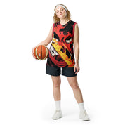 Demon Time Recycled Basketball Jersey | Yūjin Japanese Anime Streetwear Clothing