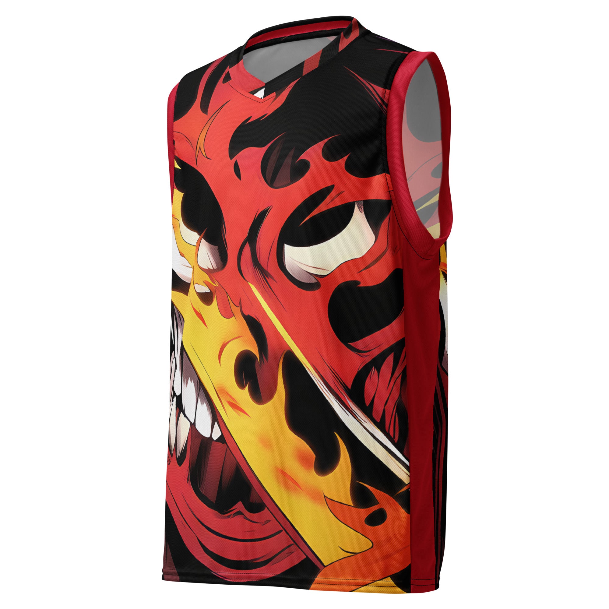 Demon Time Recycled Basketball Jersey | Yūjin Japanese Anime Streetwear Clothing