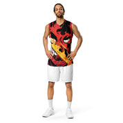 Demon Time Recycled Basketball Jersey | Yūjin Japanese Anime Streetwear Clothing