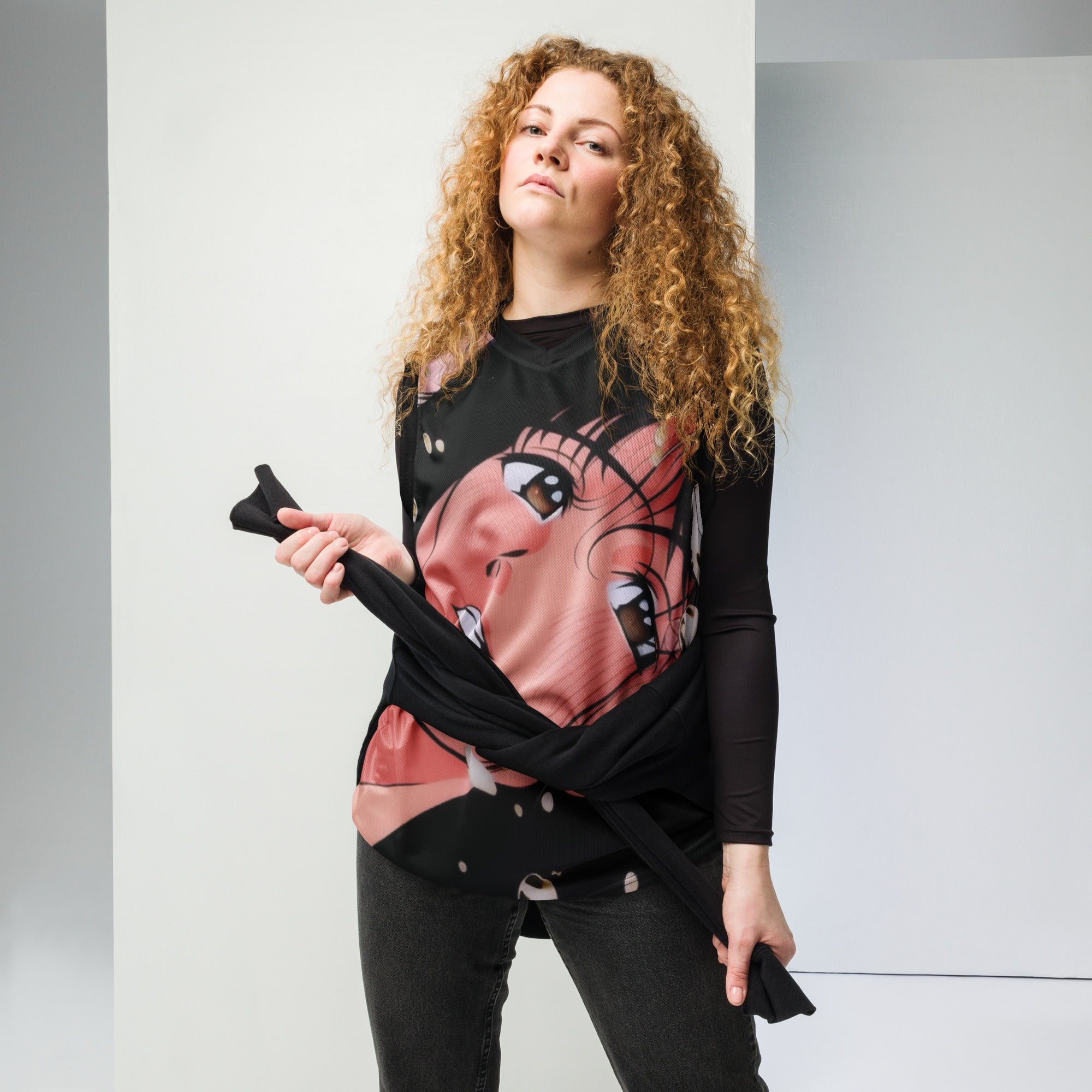 Crying For You Recycled Basketball Jersey | Yūjin Japanese Anime Streetwear Clothing