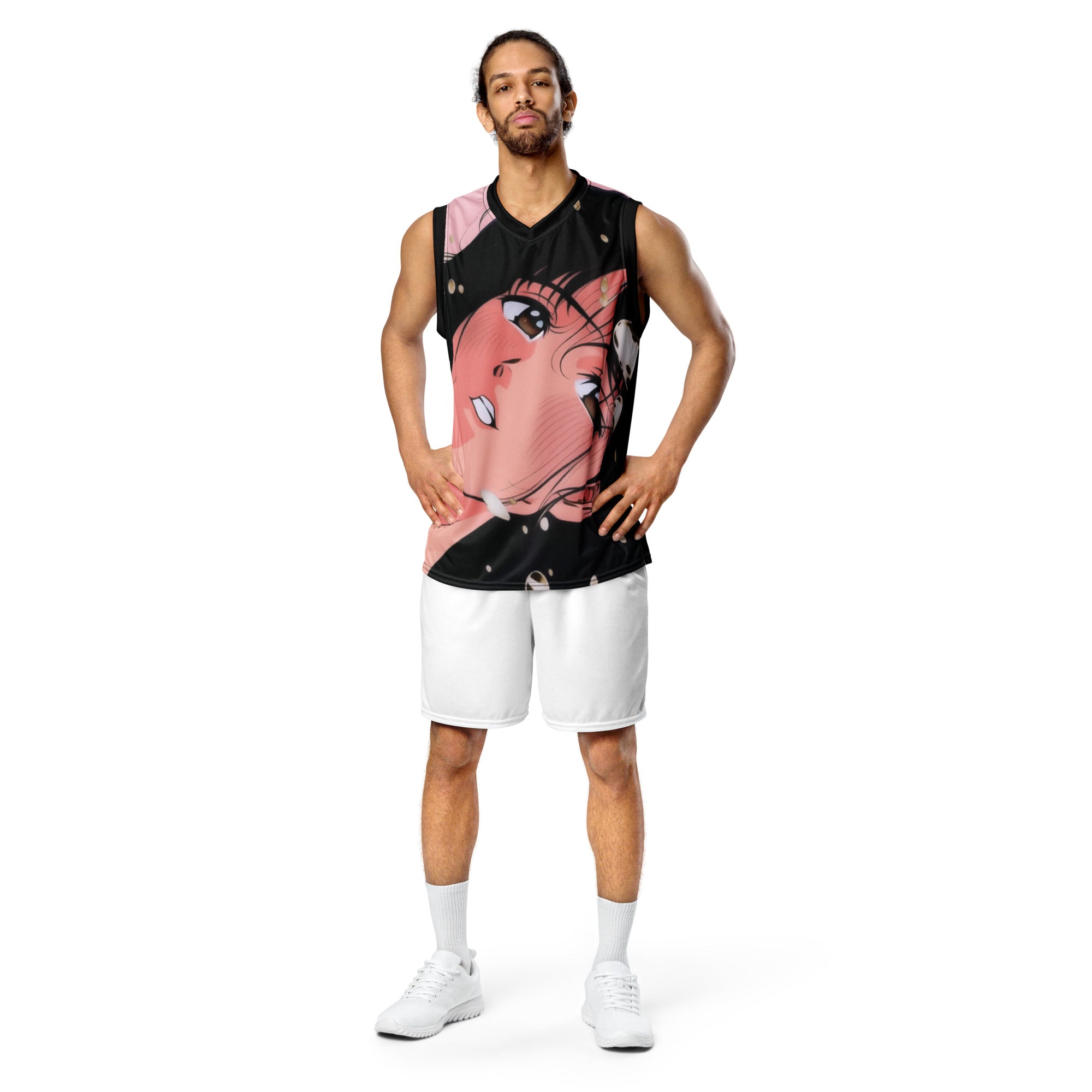 Crying For You Recycled Basketball Jersey | Yūjin Japanese Anime Streetwear Clothing