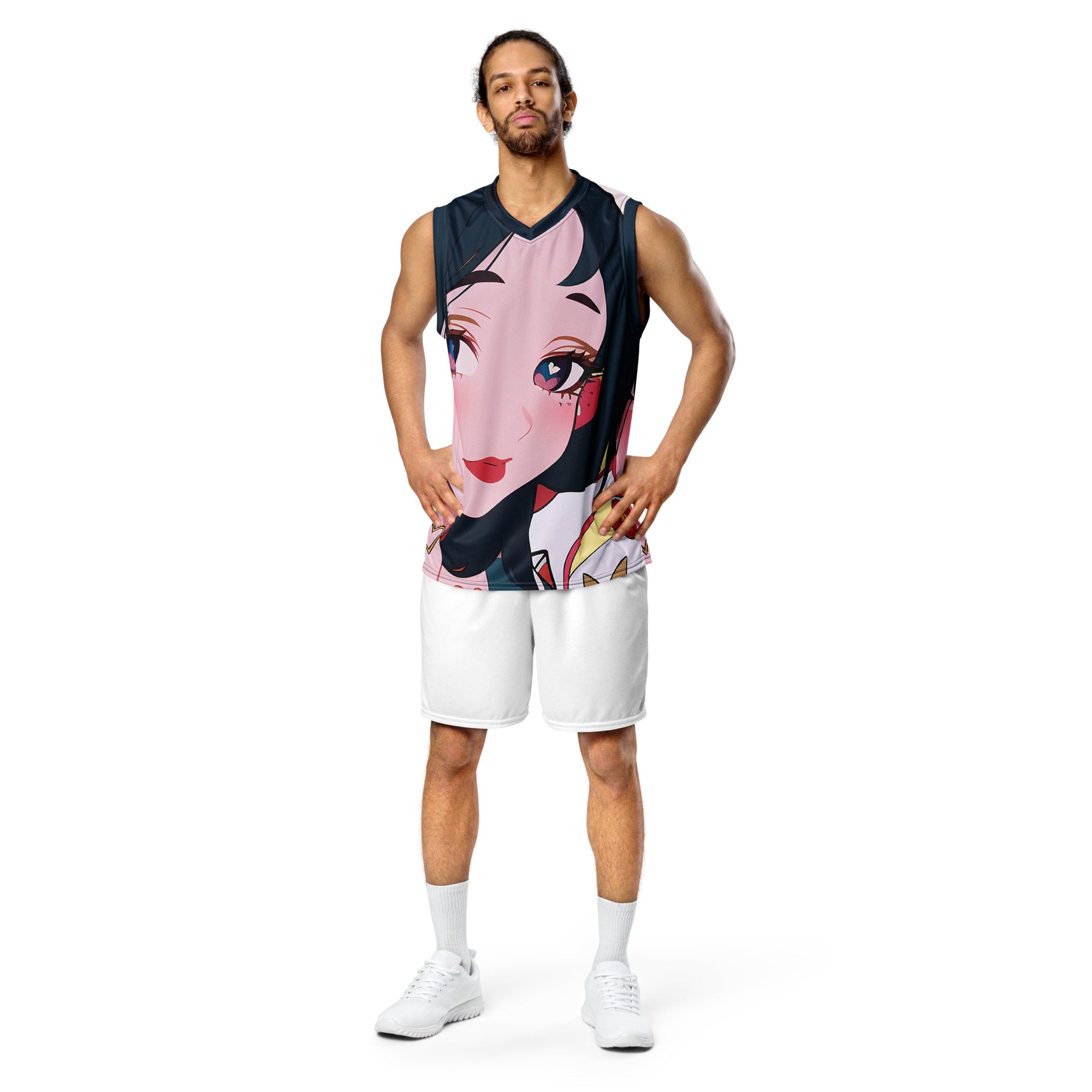 Deeply In Love Recycled Basketball Jersey | Yūjin Japanese Anime Streetwear Clothing
