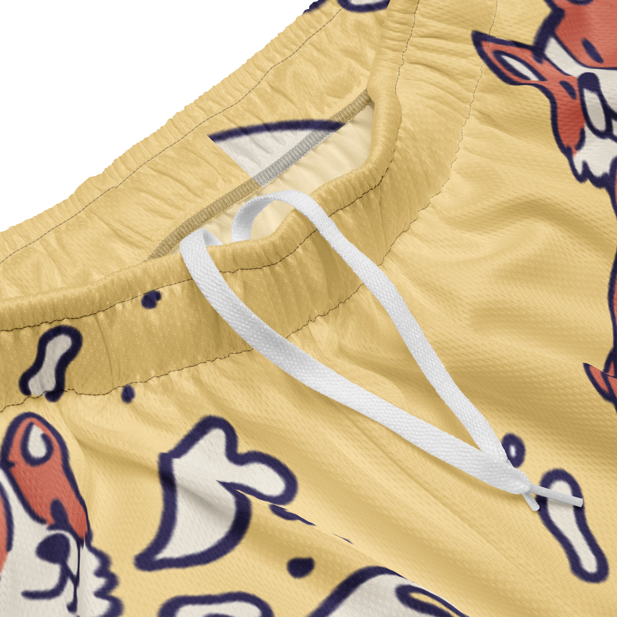 Swimming Corgi Mesh Shorts | Yūjin Japanese Anime Streetwear Clothing