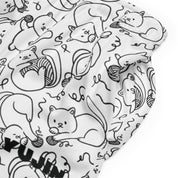 Playful Cat Mesh Shorts | Yūjin Japanese Anime Streetwear Clothing