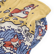 Swimming Corgi Mesh Shorts | Yūjin Japanese Anime Streetwear Clothing