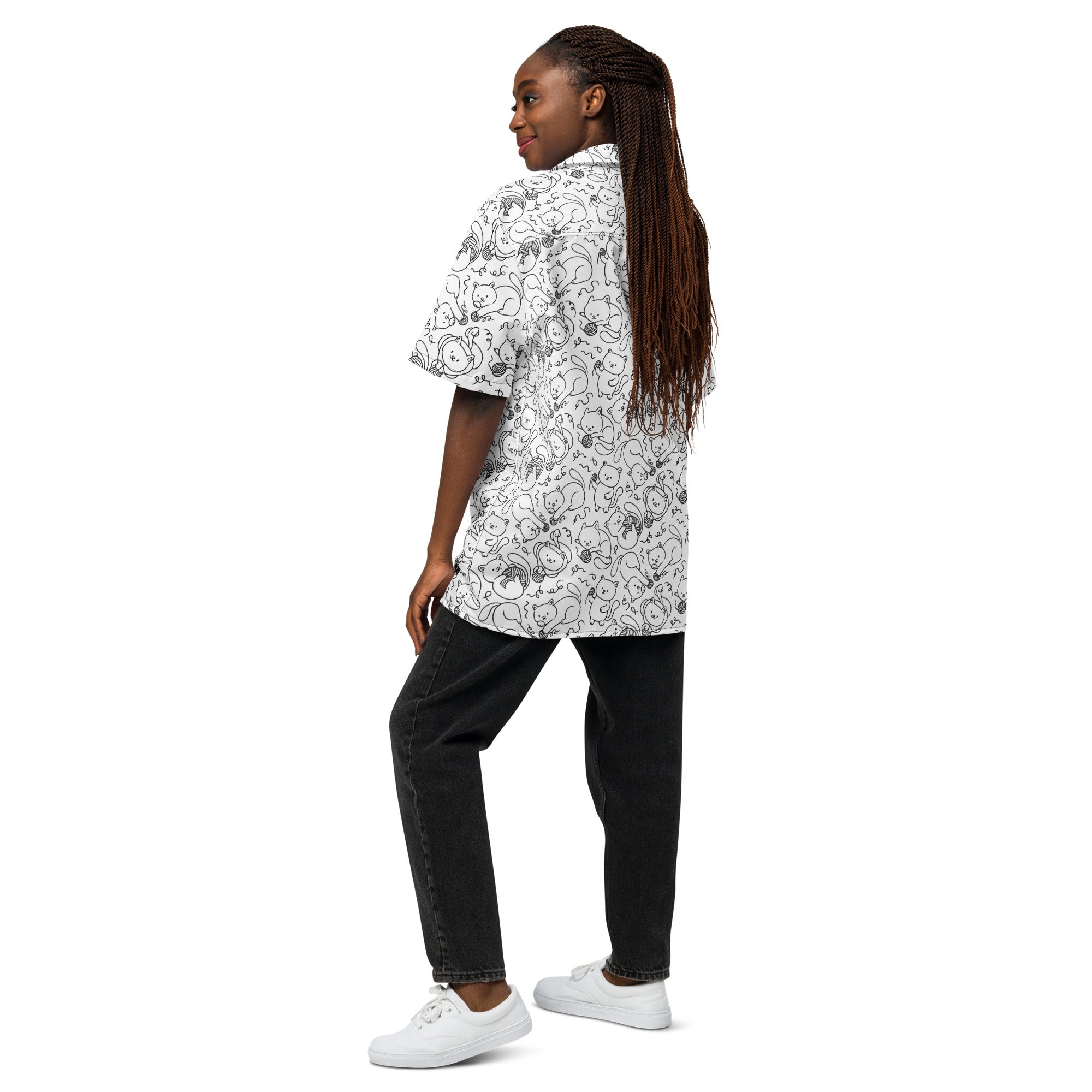 Playful Cat Shirt | Yūjin Japanese Anime Streetwear Clothing