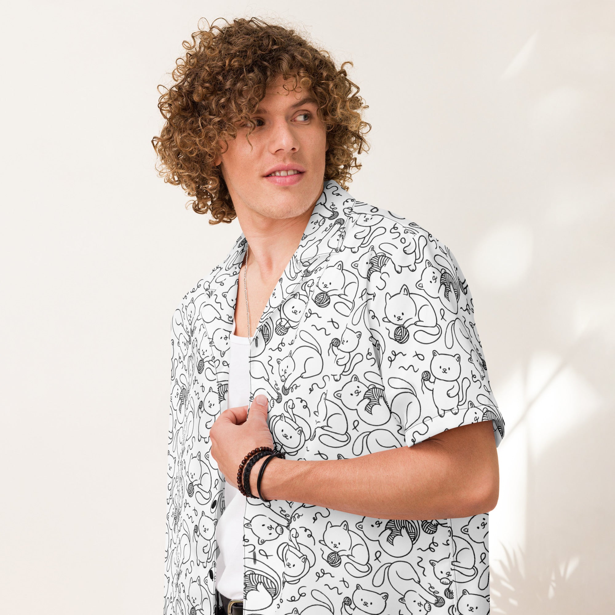 Playful Cat Shirt | Yūjin Japanese Anime Streetwear Clothing