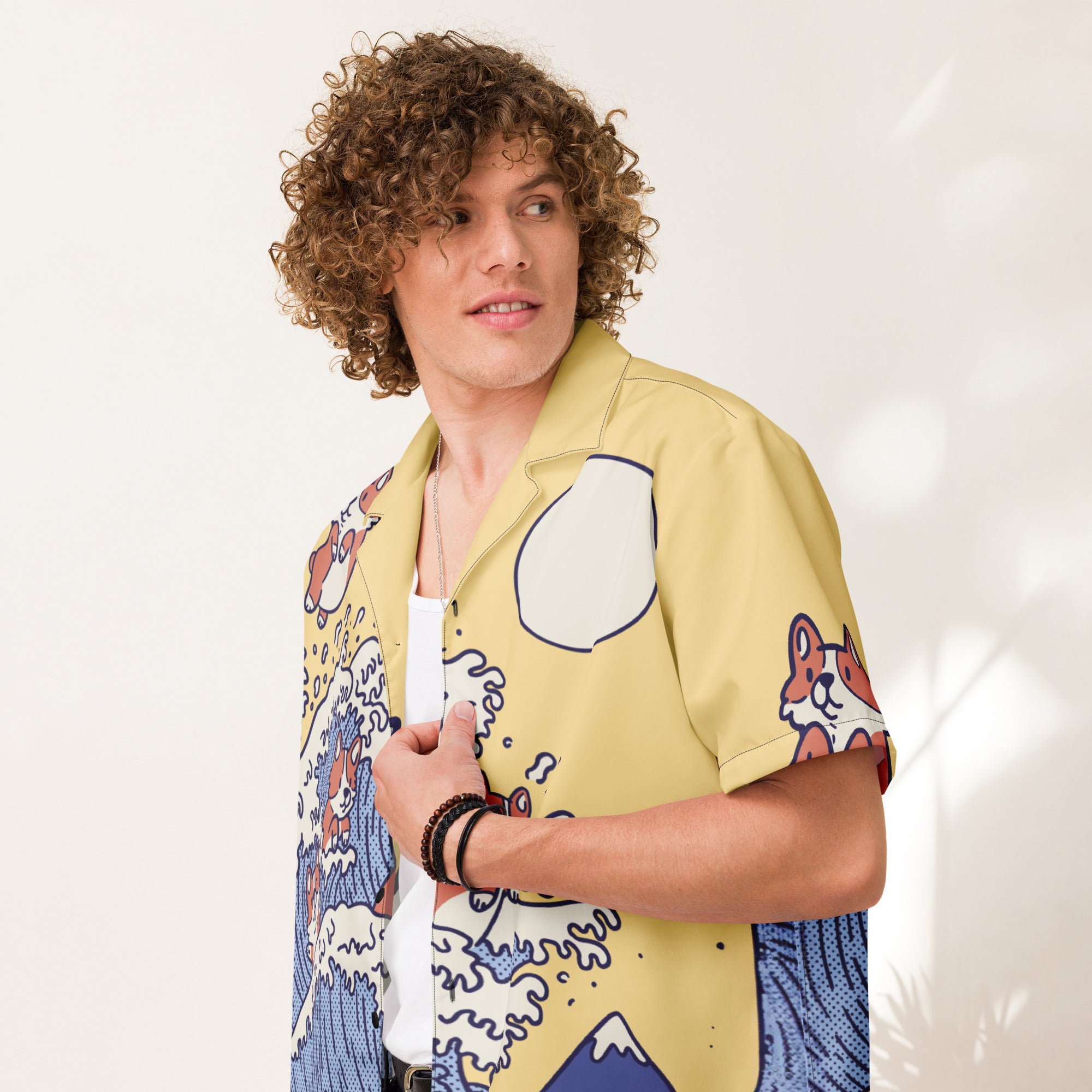 Swimming Corgi Shirt | Yūjin Japanese Anime Streetwear Clothing