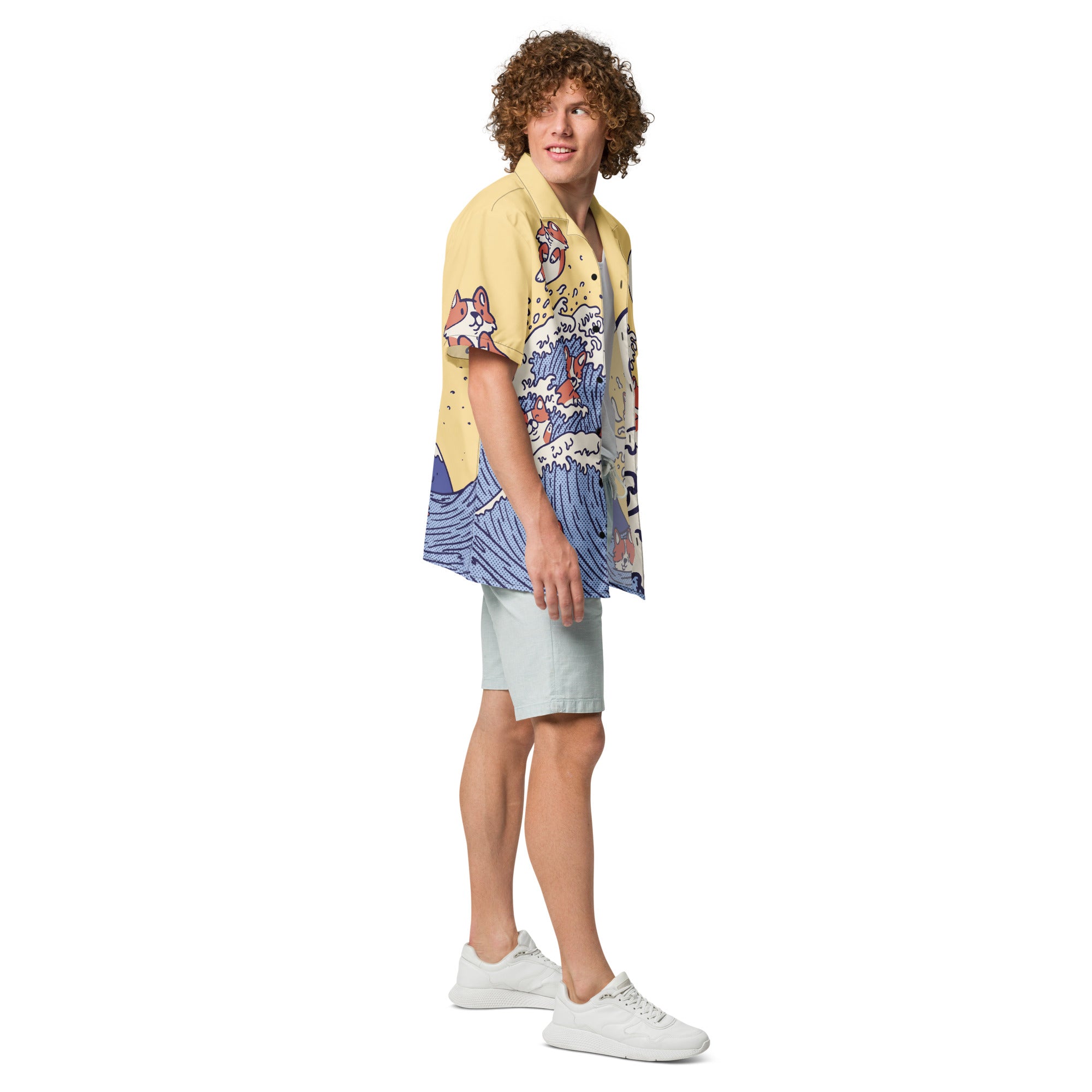 Swimming Corgi Shirt | Yūjin Japanese Anime Streetwear Clothing