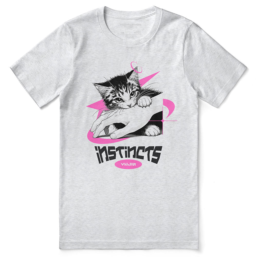 Instincts Cat T-Shirt | Yūjin Japanese Anime Streetwear Clothing