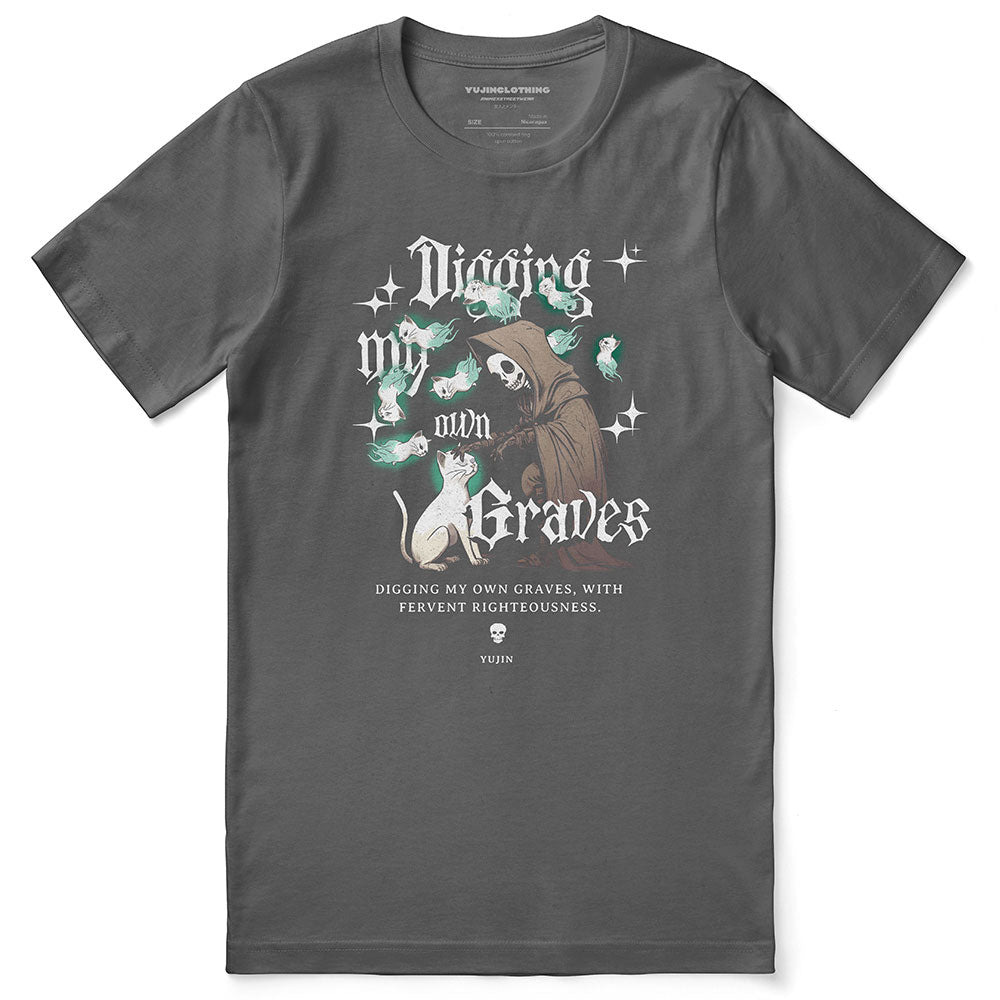 Digging My Own Graves T-Shirt | Yūjin Japanese Anime Streetwear Clothing