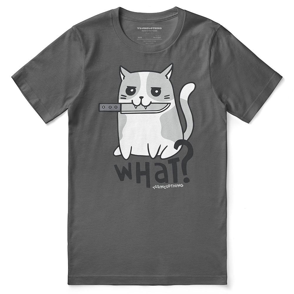 Bad Intentions Cat T-Shirt | Yūjin Japanese Anime Streetwear Clothing