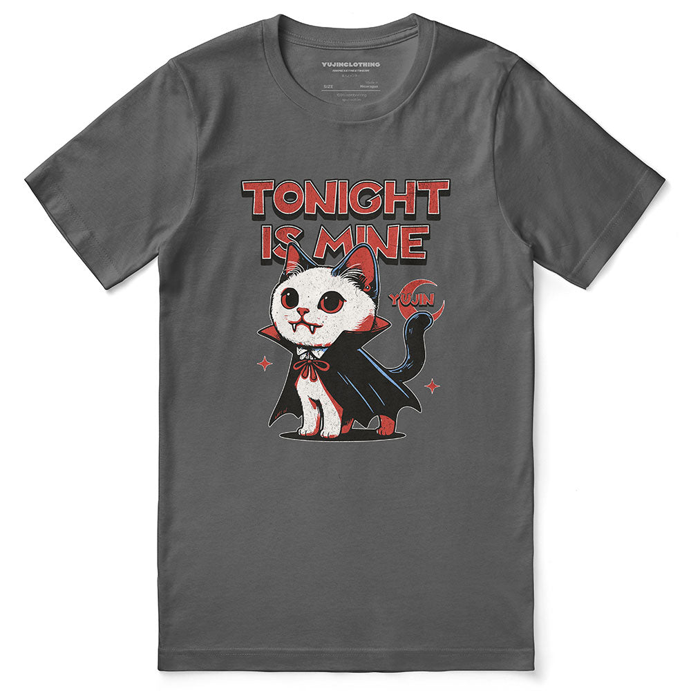 Tonight Is Mine Cat T-Shirt | Yūjin Japanese Anime Streetwear Clothing