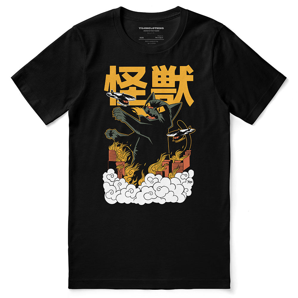 Cat Destroyer T-Shirt | Yūjin Japanese Anime Streetwear Clothing