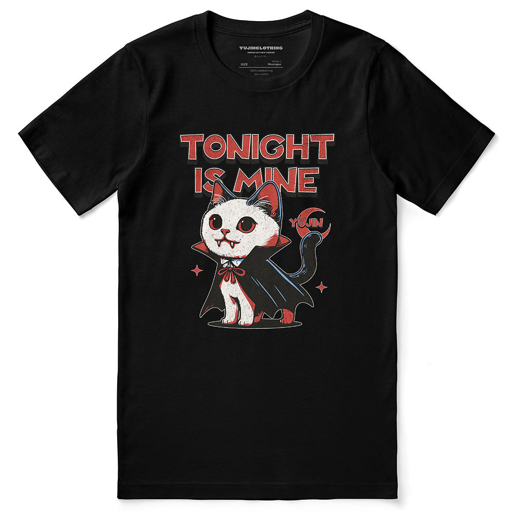 Tonight Is Mine Cat T-Shirt | Yūjin Japanese Anime Streetwear Clothing –  Yūjin Clothing