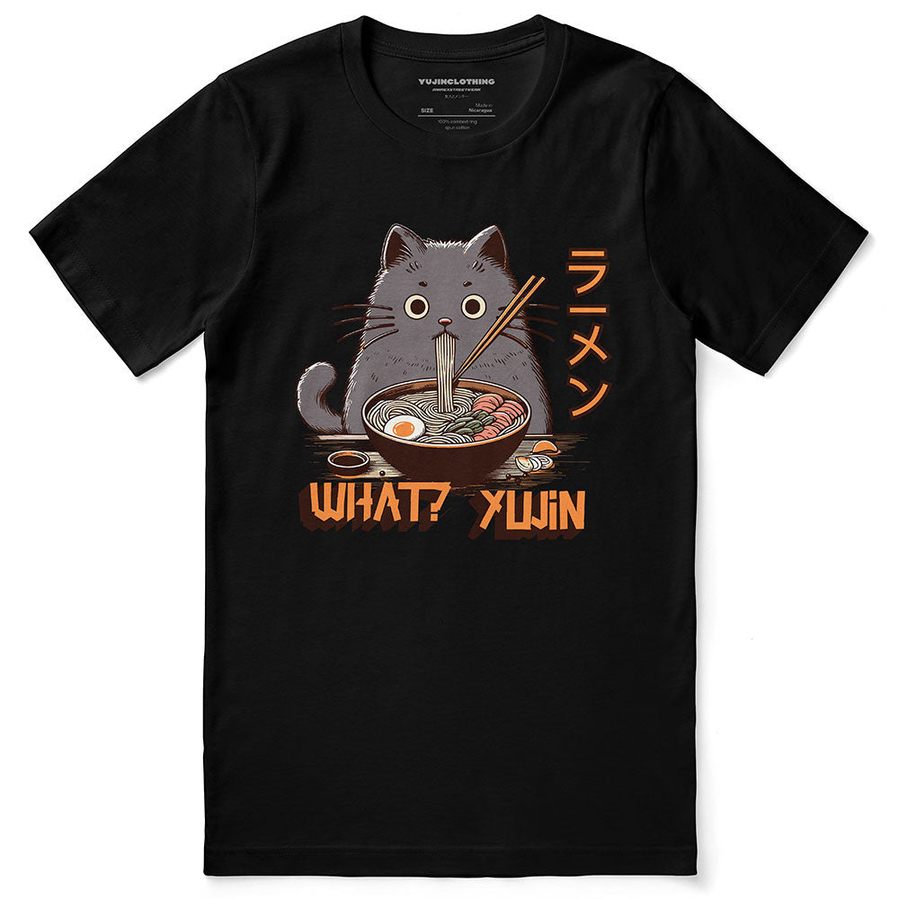 Ramen Cat T-Shirt | Yūjin Japanese Anime Streetwear Clothing