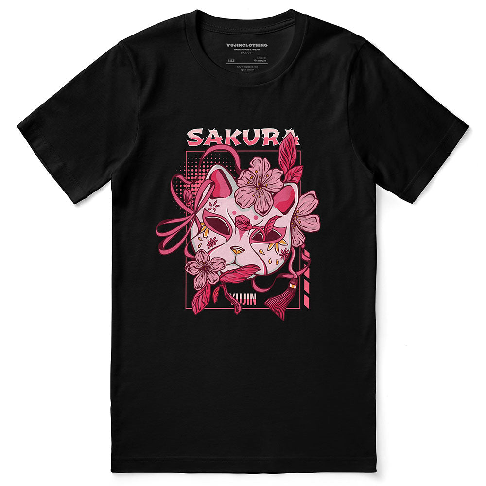 Sakura Cat T-Shirt | Yūjin Japanese Anime Streetwear Clothing