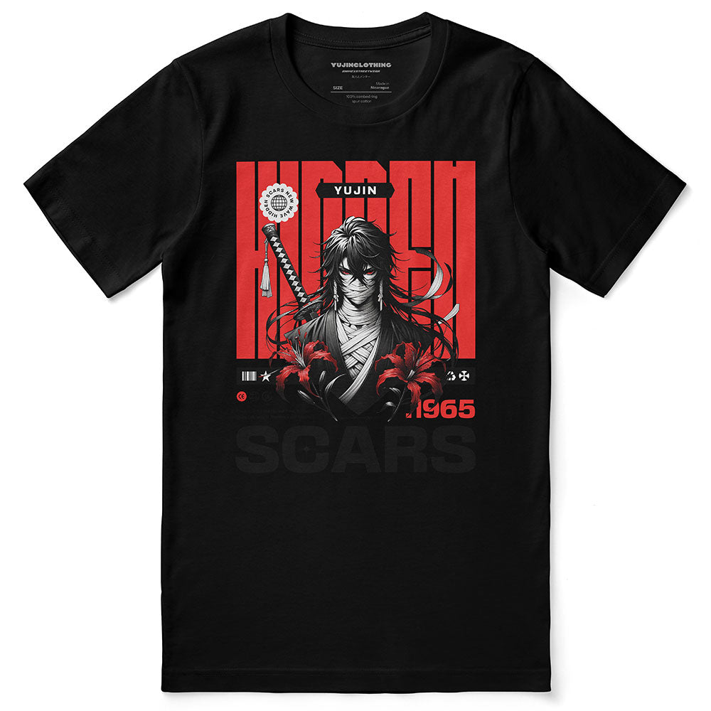 Hidden Scars T-Shirt | Yūjin Japanese Anime Streetwear Clothing