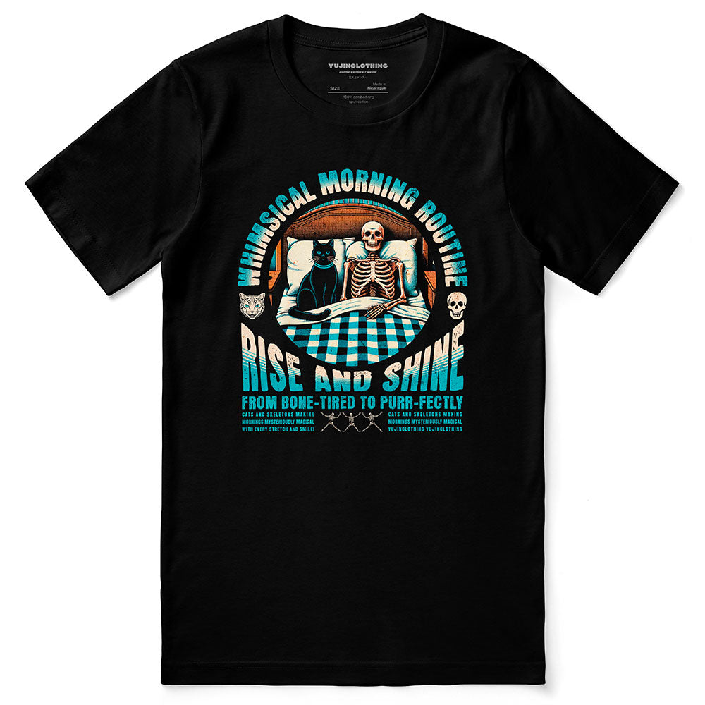 Good Morning Cat T-Shirt | Yūjin Japanese Anime Streetwear Clothing