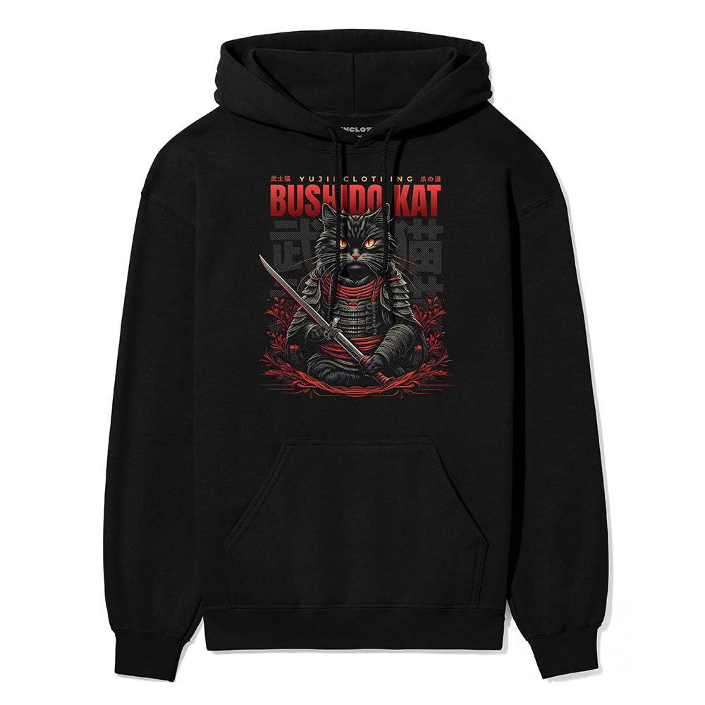 Bushido Cat Hoodie | Yūjin Japanese Anime Streetwear Clothing