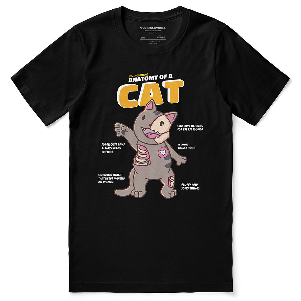 Cat Anatomy T-Shirt | Yūjin Japanese Anime Streetwear Clothing