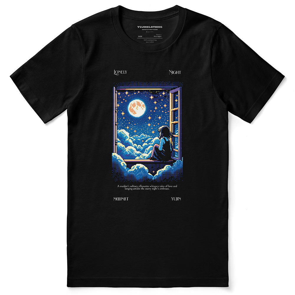 Lonely Night T-Shirt | Yūjin Japanese Anime Streetwear Clothing