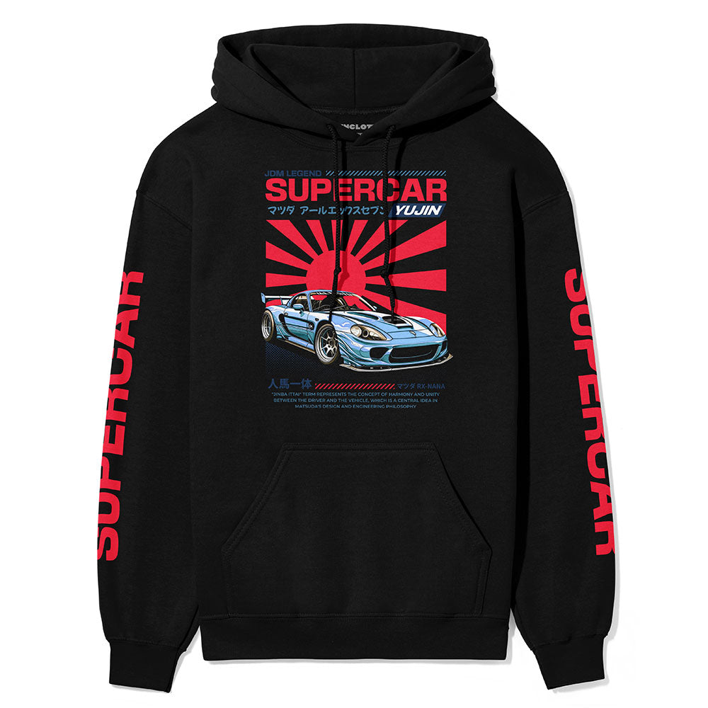 Japanese Supercar Hoodie | Yūjin Japanese Anime Streetwear Clothing