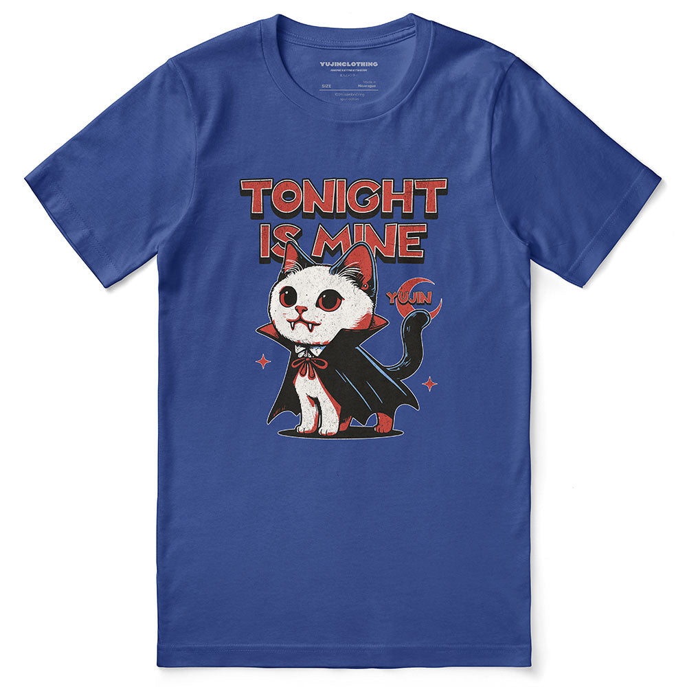 Tonight Is Mine Cat T-Shirt | Yūjin Japanese Anime Streetwear Clothing