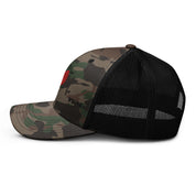 Red Moon Camouflage Trucker Hat  | Yūjin Japanese Anime Streetwear Clothing