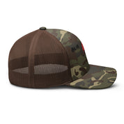 Red Moon Camouflage Trucker Hat  | Yūjin Japanese Anime Streetwear Clothing
