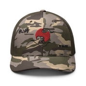 Red Moon Camouflage Trucker Hat  | Yūjin Japanese Anime Streetwear Clothing