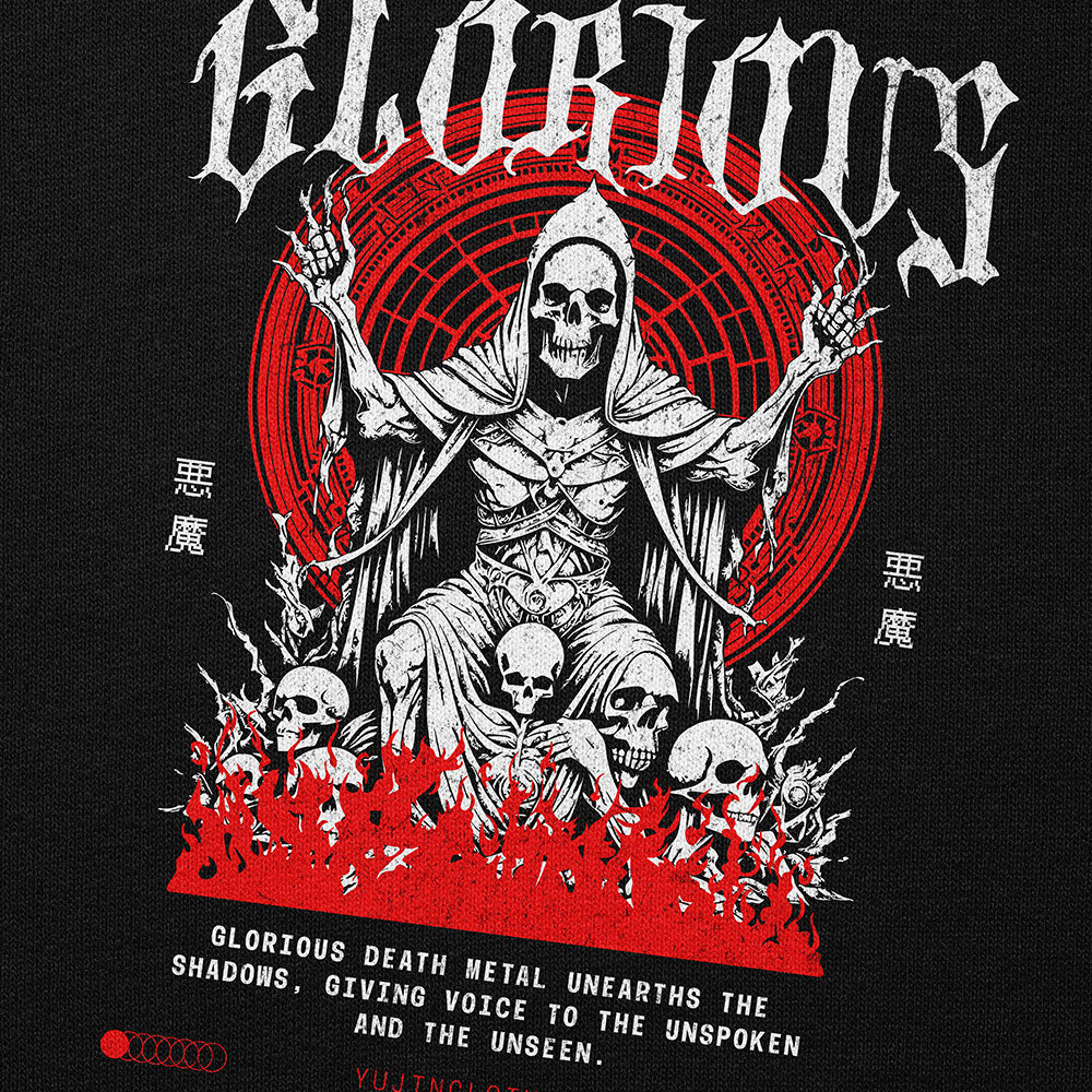 Glorious Death Hoodie | Yūjin Japanese Anime Streetwear Clothing