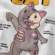 Cat Anatomy T-Shirt | Yūjin Japanese Anime Streetwear Clothing