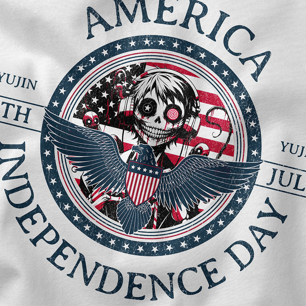 Independence Day 4th July Dark T-Shirt | Yūjin Japanese Anime Streetwear Clothing