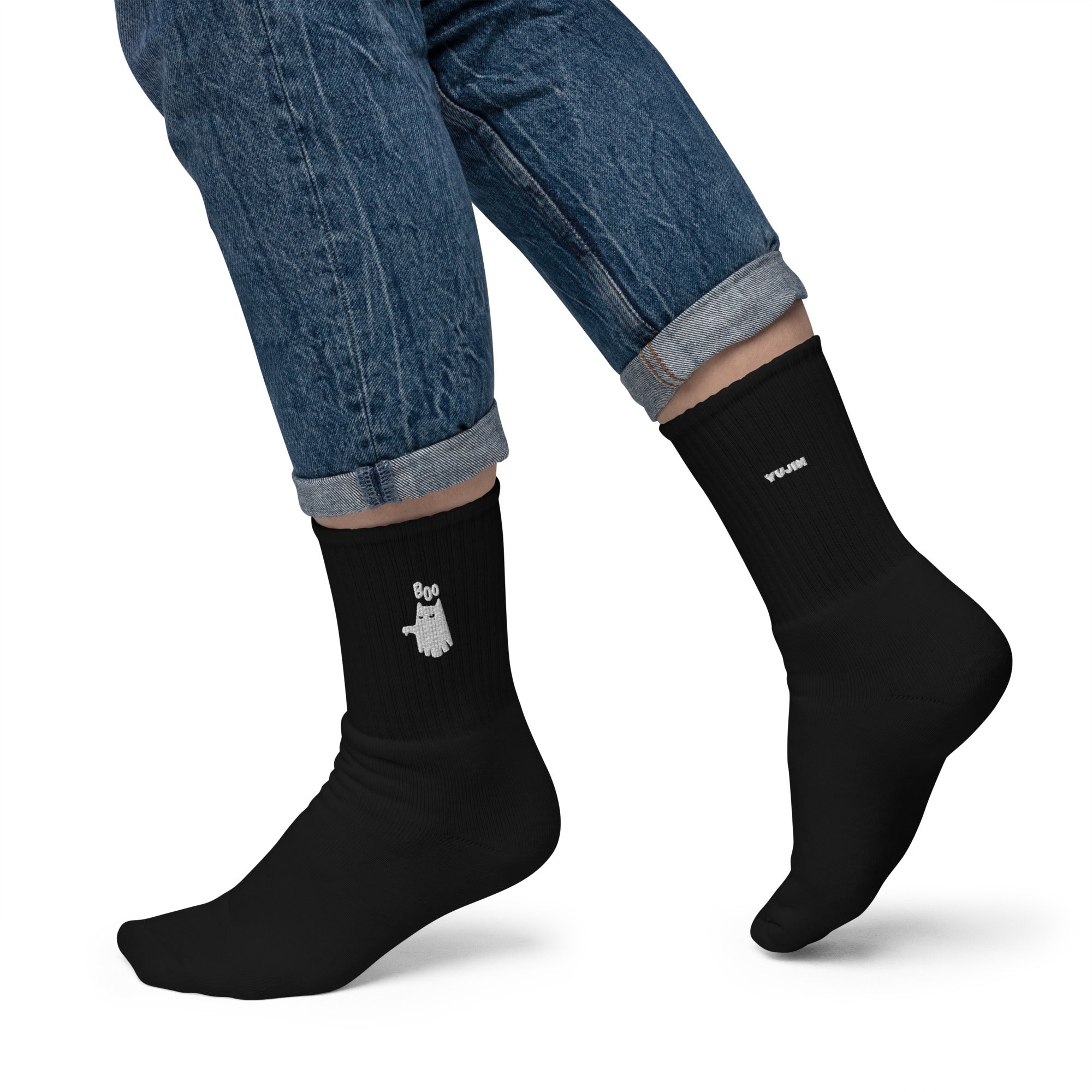 Boo Cat Socks | Yūjin Japanese Anime Streetwear Clothing