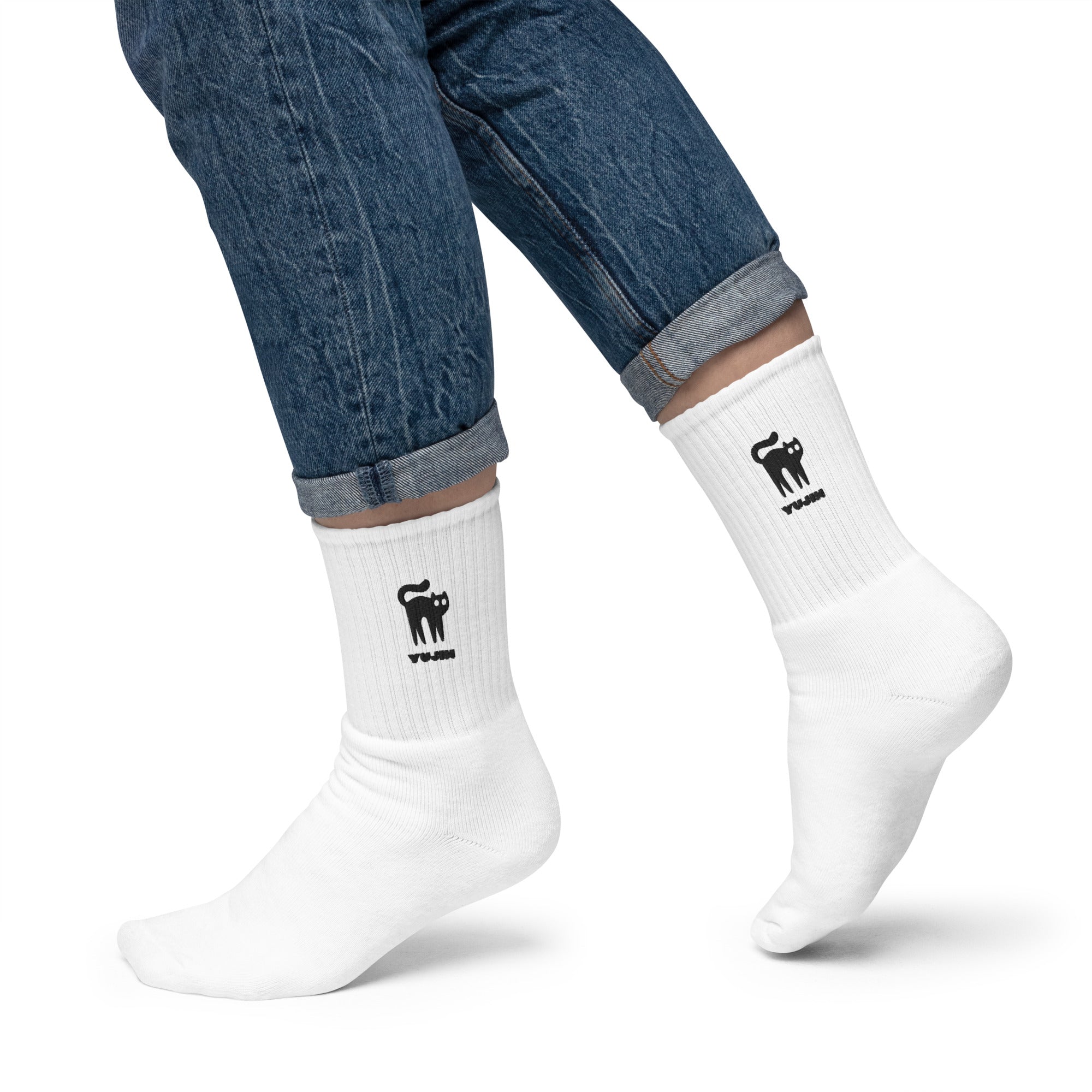 Amazed Cat Socks | Yūjin Japanese Anime Streetwear Clothing