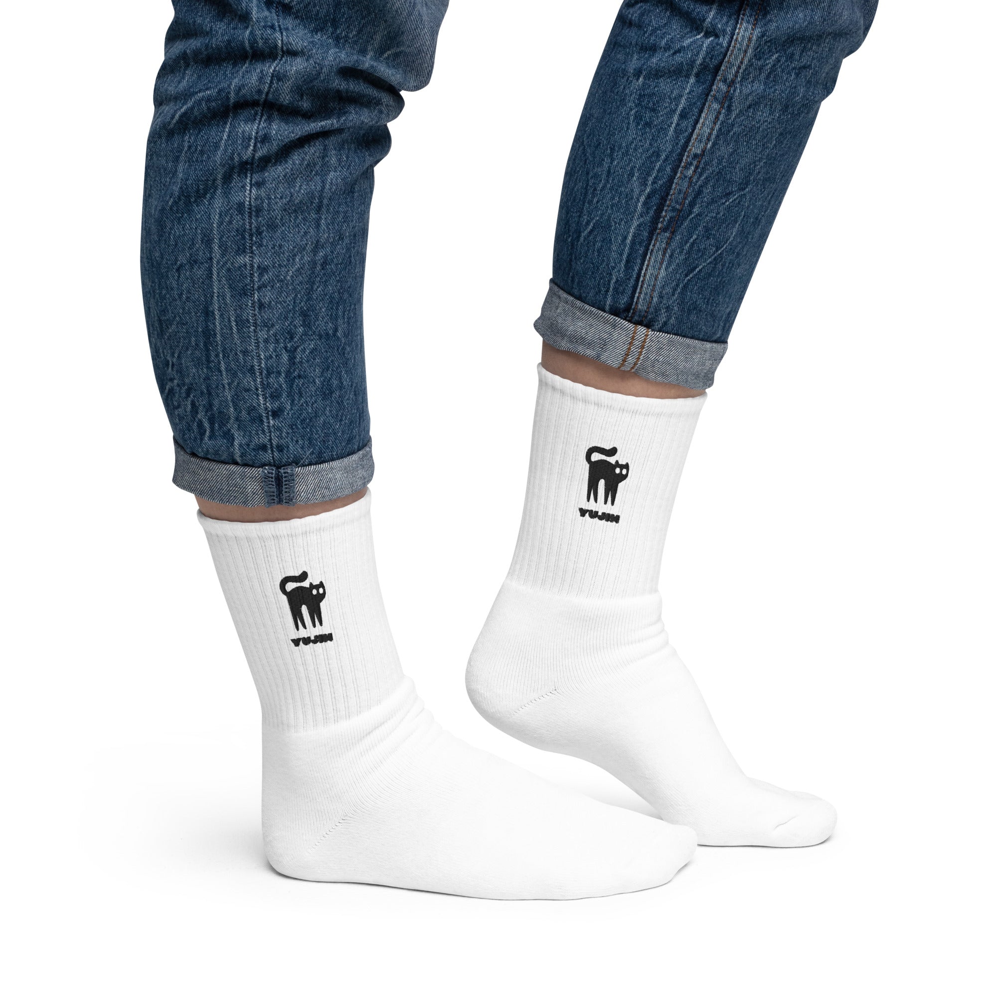 Amazed Cat Socks | Yūjin Japanese Anime Streetwear Clothing