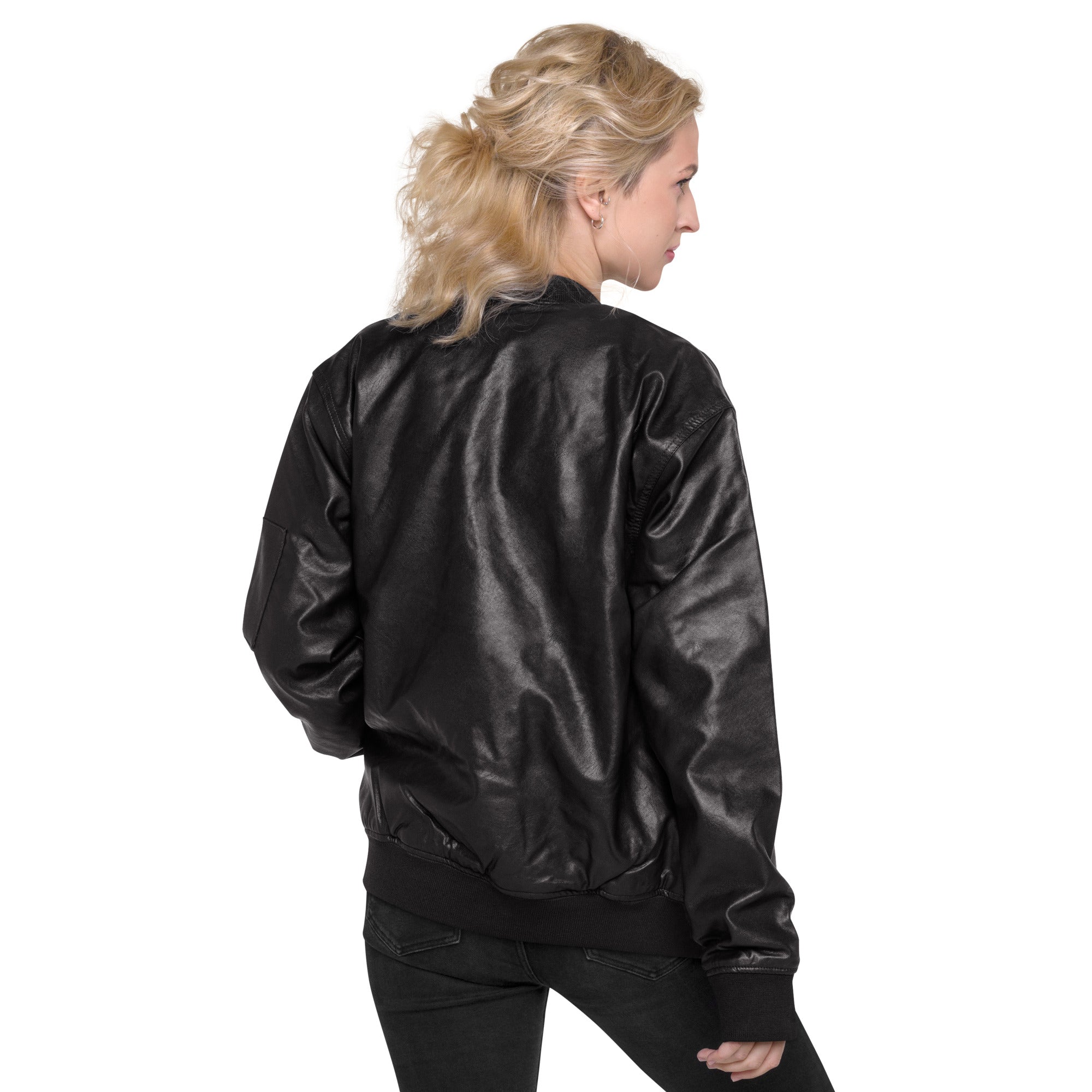 Gimbo Leather Bomber Jacket | Yūjin Japanese Anime Streetwear Clothing